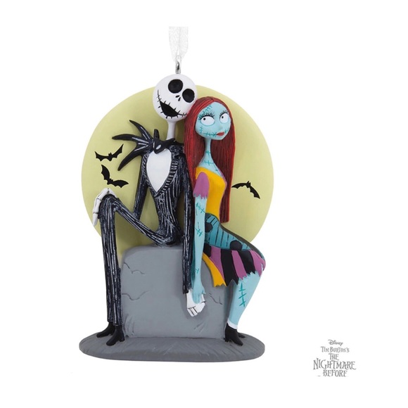 Hallmark The Nightmare Before Christmas “Jack Skellington and Sally” Ornament - Picture 3 of 12